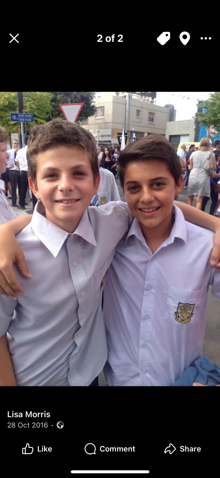 Chris with School Friend